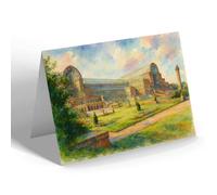 GREETING CARD - London, The Crystal Palace - Vintage Art Style