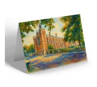 GREETING CARD - London, The Library, Lincoln's Inn - Vintage Art Style