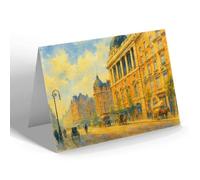 GREETING CARD - London, The Strand, showing Gaiety Theatre - Vintage Art Style