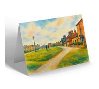 GREETING CARD - Looking North, Allonby - Vintage Art Style