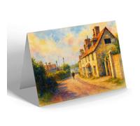 GREETING CARD - Lower Shore Road, Warsash - Vintage Art Style