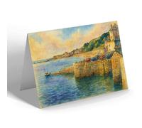 GREETING CARD - Lyme Regis (f) - Vintage Art Style