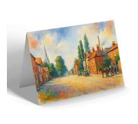GREETING CARD - Main Street, Balderton (b) - Vintage Art Style