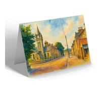 GREETING CARD - Main Street looking North, Newburgh - Vintage Art Style