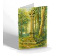 GREETING CARD - Malcolm's Cross, Alnwick - Vintage Art Style