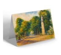 GREETING CARD - Mall & Delta's Monument, Musselburgh - Vintage Art Style