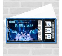 Greeting Card - Mamma Mia The Musical Show Theatre Personalised Surprise Ticket Gift Voucher | Custom Greeting Card | Personalised | Custom
