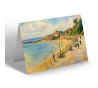 GREETING CARD - Marine Walk, Jane Austen's Corner Lyme Regis - Vintage Art Style