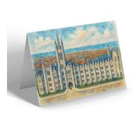GREETING CARD - Marischal College, Aberdeen University (b) - Vintage Art Style