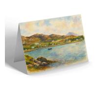 GREETING CARD - Marystreet from the Sea, Shieldaig - Vintage Art Style