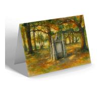 GREETING CARD - Memorial to King Harold, Battle Abbey - Vintage Art Style