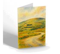 GREETING CARD - Mountain Road Tomintoul to Grantown a - Vintage Art Style