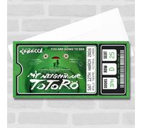 Greeting Card - My Neighbour Totoro Musical Show Theatre Personalised Surprise Ticket Gift Voucher | Custom Greeting Card | Personalised | Custom
