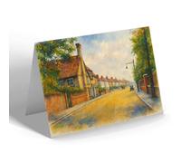 GREETING CARD - Newmarket Road, Cambridge - Vintage Art Style