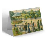 GREETING CARD - Newport Mon On the Terrace Belle Vue Gardens - Vintage Art Style