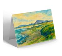 GREETING CARD - North Uist from Balivanich, Benbecula - Vintage Art Style