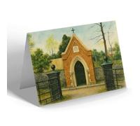 GREETING CARD - Northampton. Thomas A Beckett's Well - Vintage Art Style
