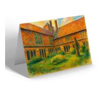 GREETING CARD - Norwich. St Helens Hospital, Cloisters - Vintage Art Style