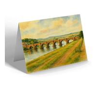 GREETING CARD - Old Bridge of Dee, Aberdeen - Vintage Art Style