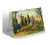 GREETING CARD - Old Parish Church, Aldershot - Vintage Art Style