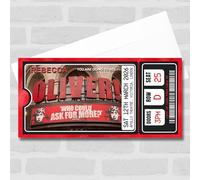 Greeting Card - Oliver The Musical Show Theatre Personalised Surprise Ticket Gift Voucher | Custom Greeting Card | Personalised | Custom