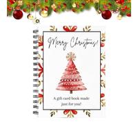 Greeting Card Organizer Book 21x14cm Funny Christmas Tree Spiral Bound