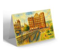GREETING CARD - Parade Gardens & Empire Hotel, Bath (a) - Vintage Art Style