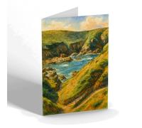 GREETING CARD - Pathway & Steps to Devil's Hole Jersey - Vintage Art Style