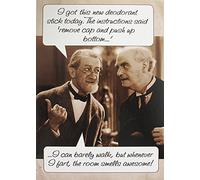 Greeting Card (PLK5509) Humour Birthday - Deodorant Stick - Two Men Discussing