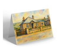 GREETING CARD - Point Breeze, Shore Road, Ballantrae - Vintage Art Style