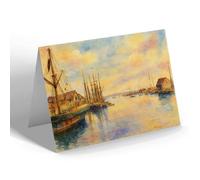 GREETING CARD - Poole Harbour (a) - Vintage Art Style