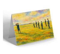 GREETING CARD - Porthcawl. The Golf Links - Vintage Art Style