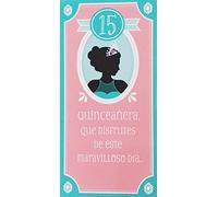 Greeting Card Quinceanera Que Disfrutes De Este Maravilloso Dia - Happy 15th Birthday Money Holder in Spanish Espanol Milestone 15 Years Old