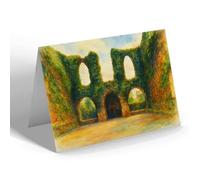 GREETING CARD - Reading, Abbey Ruins - Vintage Art Style