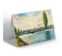 GREETING CARD - Reading. The Clappers - Vintage Art Style