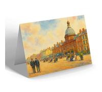 GREETING CARD - Rhyl. The Palace & Promenade - Vintage Art Style