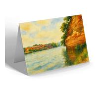 GREETING CARD - River Severn, Red Stone - Vintage Art Style