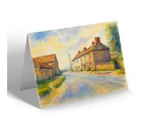 GREETING CARD - Road to Thirsk, Dishforth - Vintage Art Style