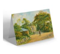 GREETING CARD - Rotherham. Boston Park (b) - Vintage Art Style