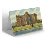 GREETING CARD - Royal Infirmary, Glasgow (a) - Vintage Art Style