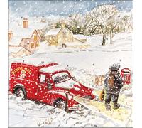 Greeting Card Royal Mail Last Post Christmas Advent Calendar, White