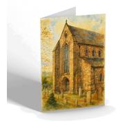 GREETING CARD - Ruskin Window, Dunblane Cathedral - Vintage Art Style