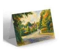 GREETING CARD - Salisbury Road & Clock House, Farnborough - Vintage Art Style