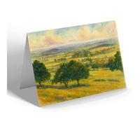 GREETING CARD - Severn Valley from Lower Wyche Post Off - Vintage Art Style