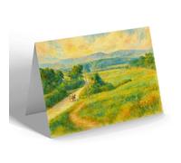GREETING CARD - Shaftesbury. Road to the Station - Vintage Art Style