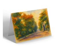 GREETING CARD - Shore Road from Station, Freshfield - Vintage Art Style