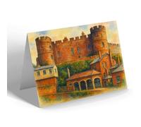 GREETING CARD - Shrewsbury. The Castle - Vintage Art Style
