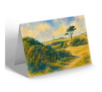 GREETING CARD - St Catherine Lighthouse Niton Undercliff - Vintage Art Style