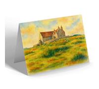 GREETING CARD - St Mary's Catholic Church, Benbecula - Vintage Art Style