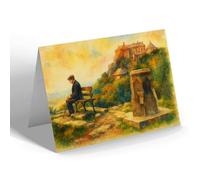 GREETING CARD - Stirling Castle from the Ladies' Rock - Vintage Art Style